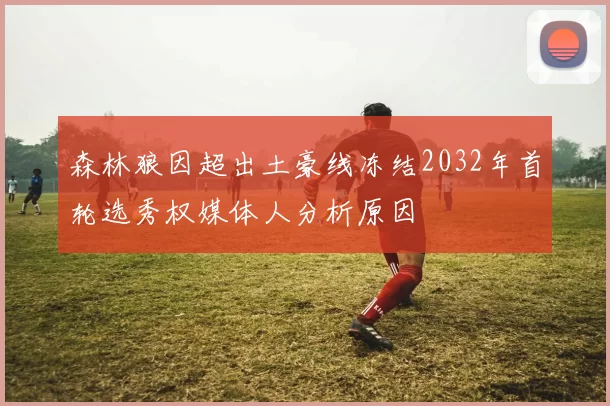 森林狼因超出土豪线冻结2032年首轮选秀权媒体人分析原因